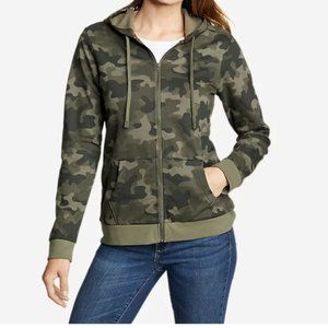 Eddie Bauer Women's Camp Fleece Camo Full Zip Hoodie